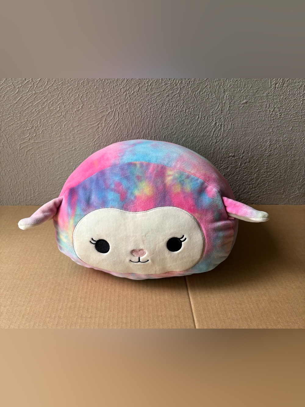 Squishmallows Pastel Tie-Dye Lamb Plush Pillow Soft